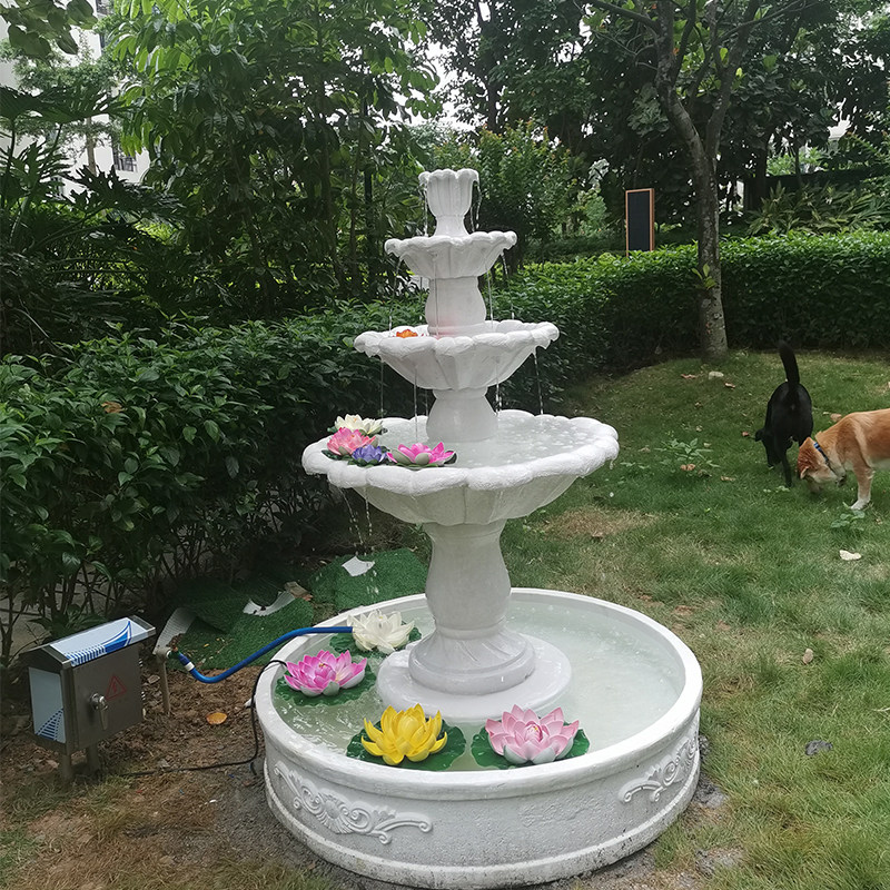 Wedding Fountain - 유럽 스타일 3층 웨딩 분수 마당