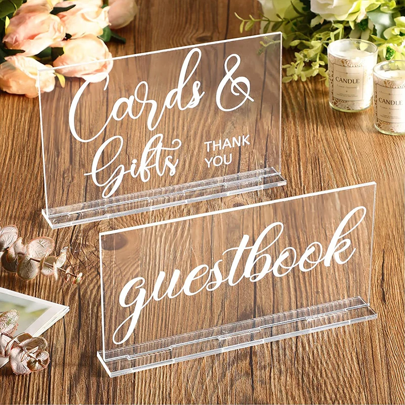 Wedding Ceremony Supply - YOMDID 소박한 아크릴 결혼식 피로연 사인,