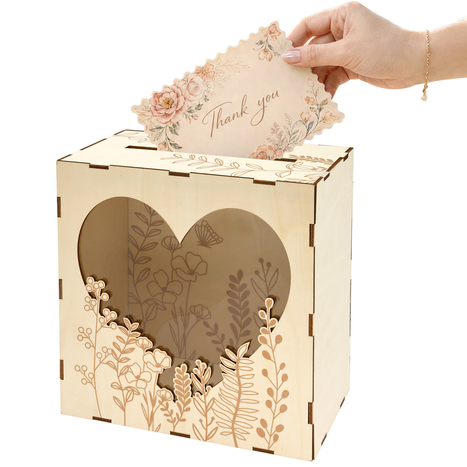 Wedding Card Box - 웨딩 카드 상자 투명 창이 있는