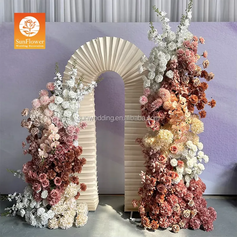 Wedding Arch Flower - 선웨딩 메탈 프레임 실크 플라워 아치