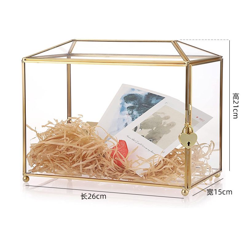 Wedding Card Box - 북유럽 스타일 웨딩 카드 박스 골드