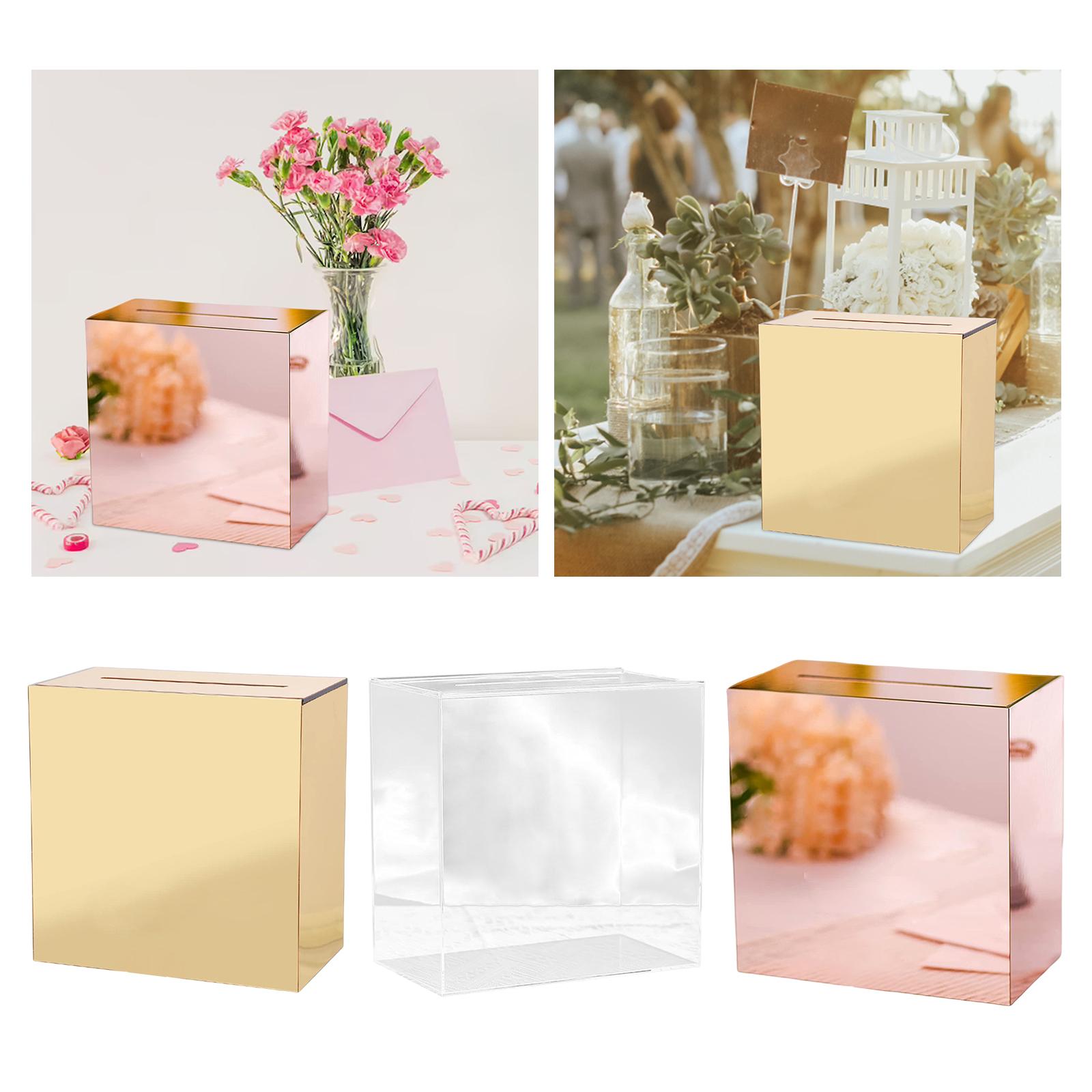 Wedding Card Box - 아크릴 웨딩 카드 상자 생일 파티