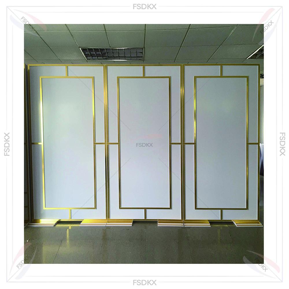 Wedding Supply Rentals - 반짝이는 금색 파티 용품 배경막 PVC
