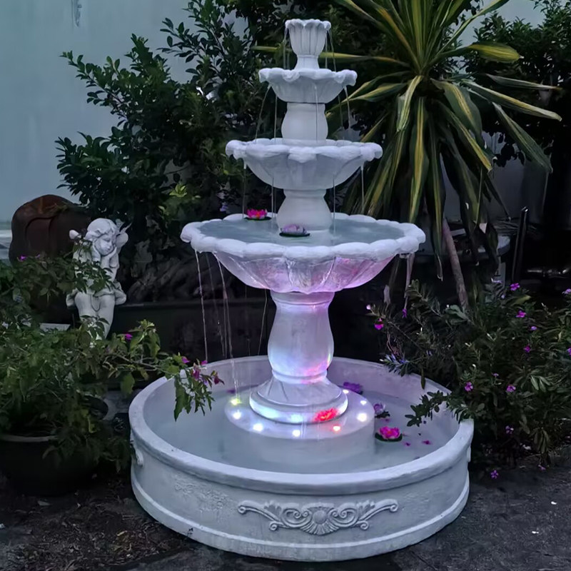 유럽 스타일 3층 웨딩 분수 마당 장식 발코니 심플 흐 - Wedding Fountain 리뷰 및 가격