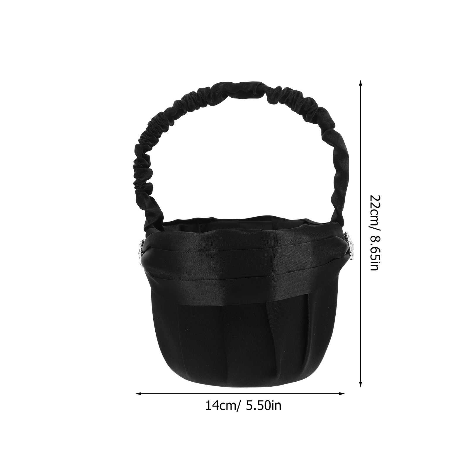모던 블랙 라인스톤 웨딩 플라워 바스켓 신부 꽃잎 홀더 - Wedding Ceremony Supply 리뷰 및 가격