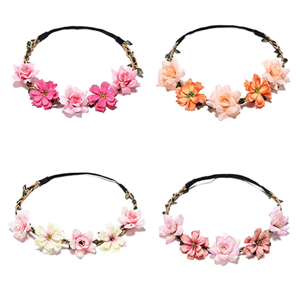 꽃 화환 소녀 새 헤어 플라워 헤드밴드 화환 머리 장식 - Wedding Arch Flower 리뷰 및 가격