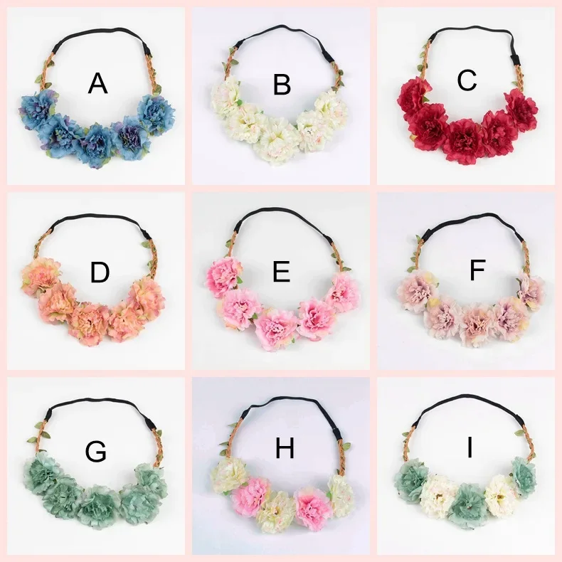 1PCS 봄 여름 해변 해변 꽃 머리 장식 신부 들러리 - Wedding Arch Flower 리뷰 및 가격