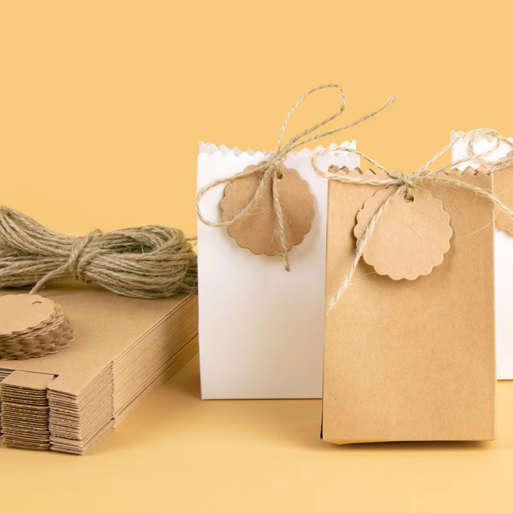 다용도 레트로 크라프트 종이 선물 상자 리필용 로프 태 - Wedding Favor Box 리뷰 및 가격