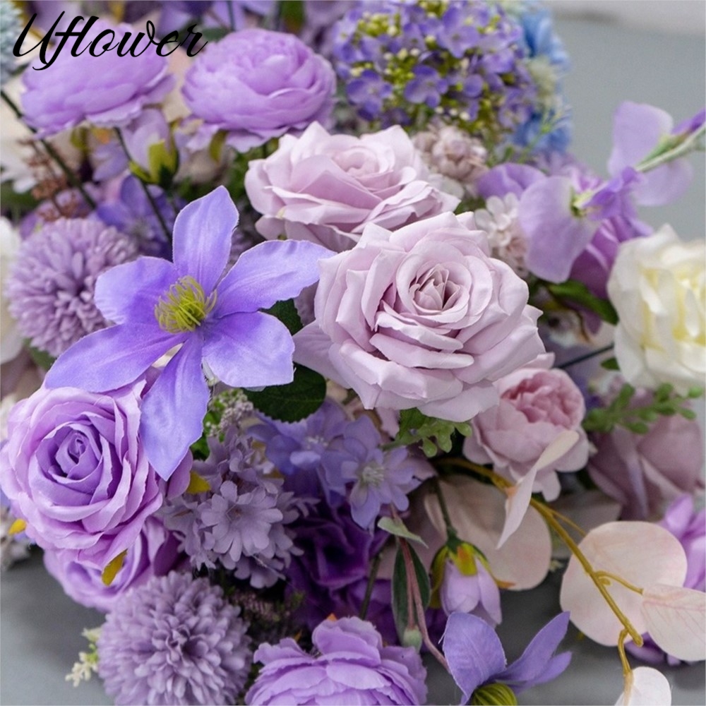 Uflower 200cm 고급 장미 조화 줄 테이블 센 - Wedding Arch Flower 리뷰 및 가격
