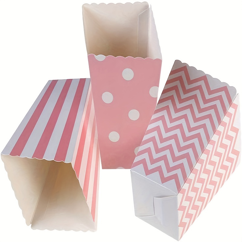 12 개/갑, 핑크 종이 팝콘 상자, 홈 영화 극장 카 - Wedding Favor Box 리뷰 및 가격