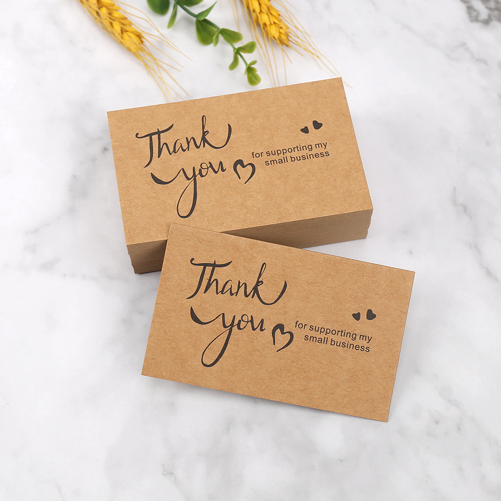50개 감사 카드 크래프트 종이 소규모 사업을 지원해  - Wedding/Event Supply Store 리뷰 및 가격