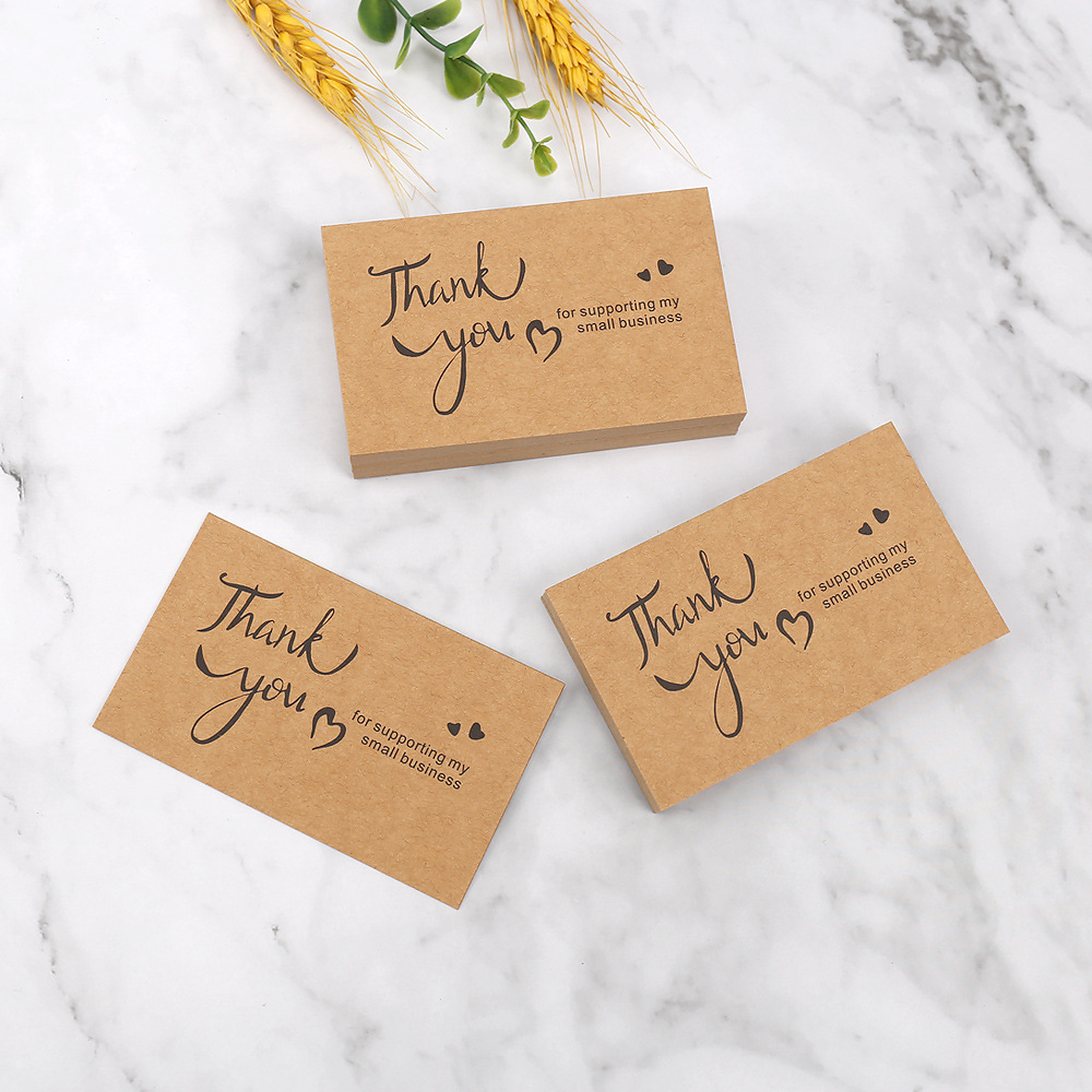 50개 감사 카드 크래프트 종이 소규모 사업을 지원해  - Wedding/Event Supply Store 리뷰 및 가격