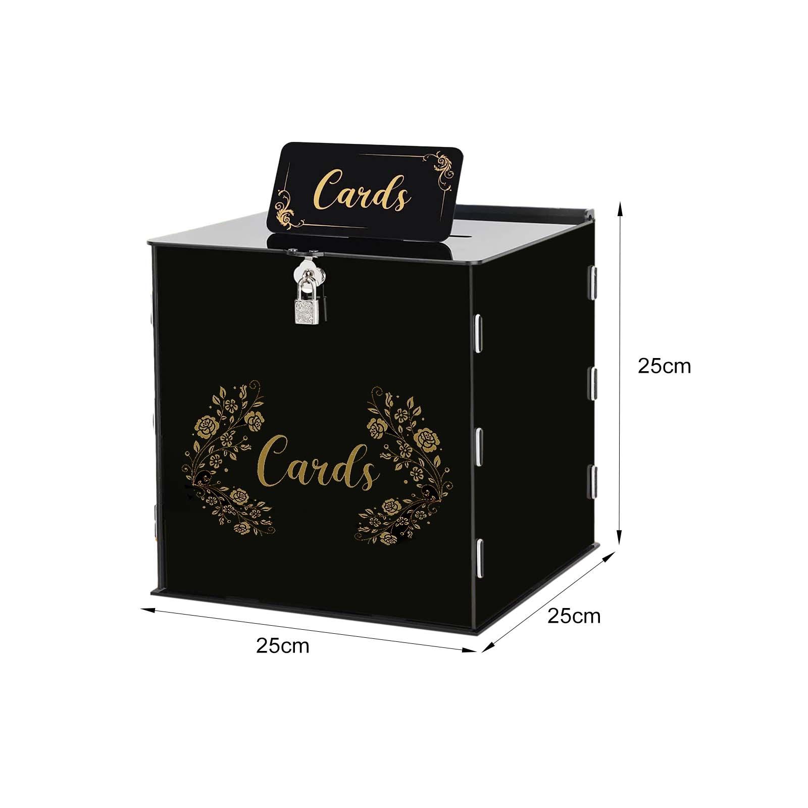 아크릴 웨딩 카드 박스, 현금 선물 홀더 박스, 인사말 - Wedding Card Box 리뷰 및 가격