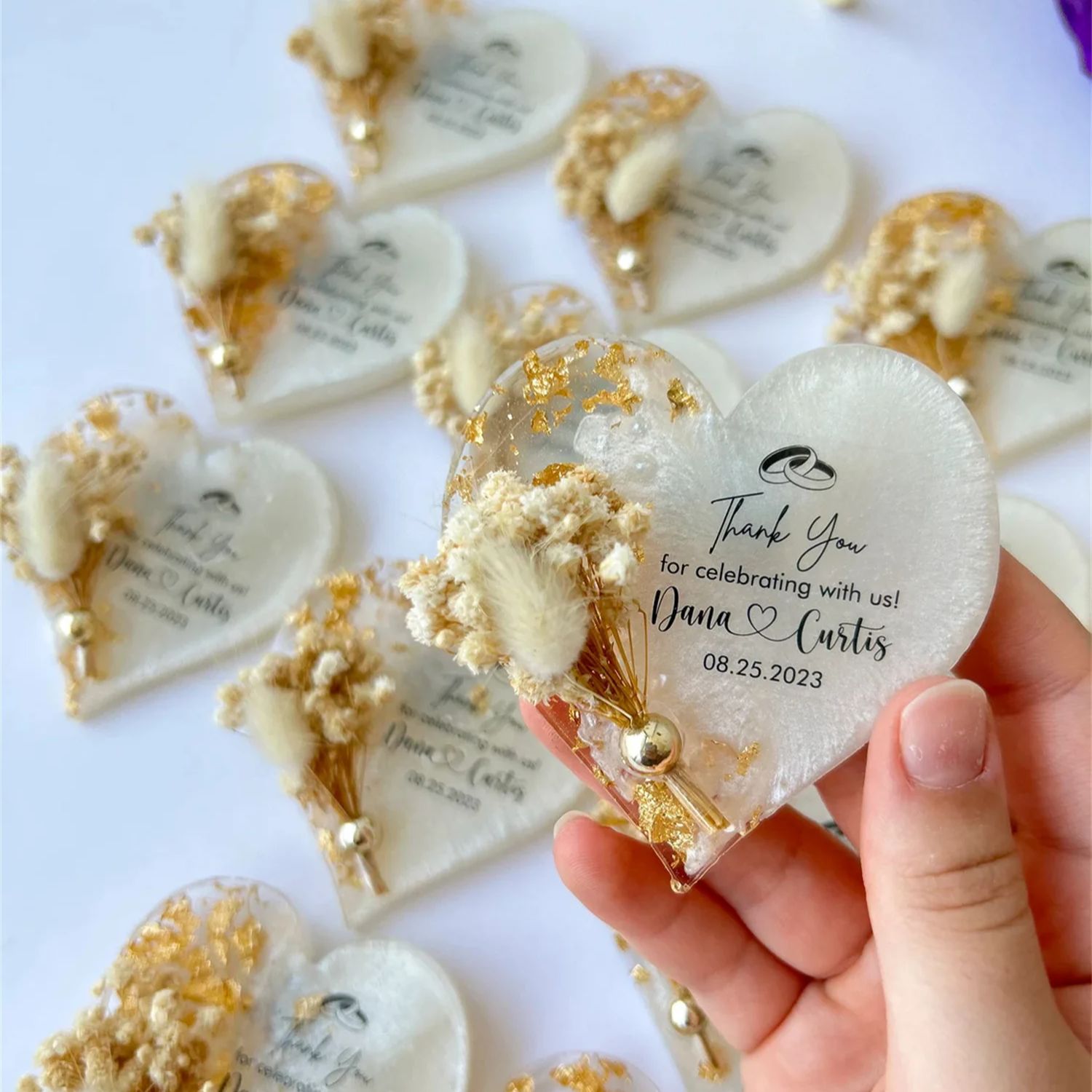 개인 맞춤형 자석 답례품, 박스 포장 에폭시 자석, 결 - Wedding Favor Box 리뷰 및 가격