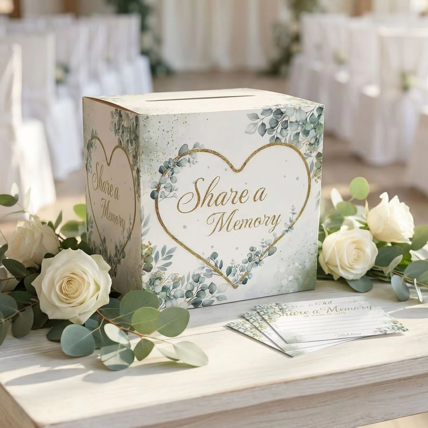 흰색 꽃무늬 웨딩 카드 박스, 신부 베이비 샤워 파티  - Wedding Card Box 리뷰 및 가격
