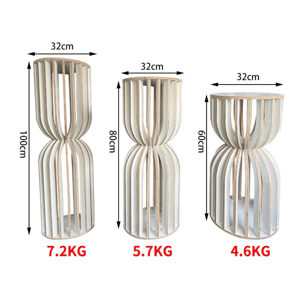 나무로 만든 로마 기둥 웨딩 플라워 스탠드, 소박한 생 - Wedding Supply Rentals 리뷰 및 가격