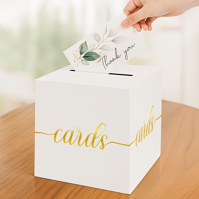 4개입 화이트 웨딩 카드 금박 디자인 박스 포함 10장 - Wedding Card Box 리뷰 및 가격