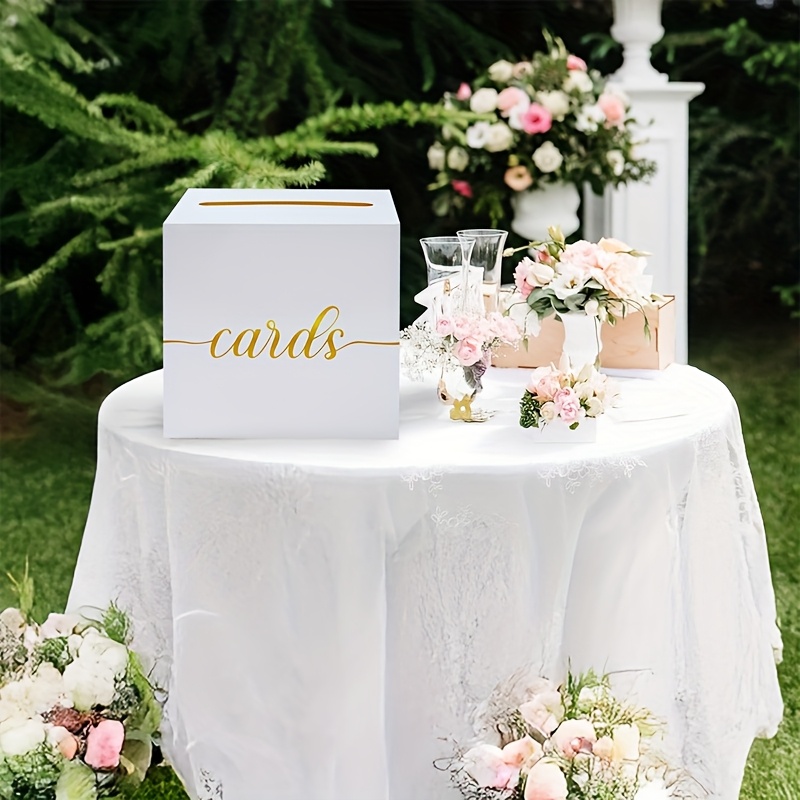 4개입 화이트 웨딩 카드 금박 디자인 박스 포함 10장 - Wedding Card Box 리뷰 및 가격
