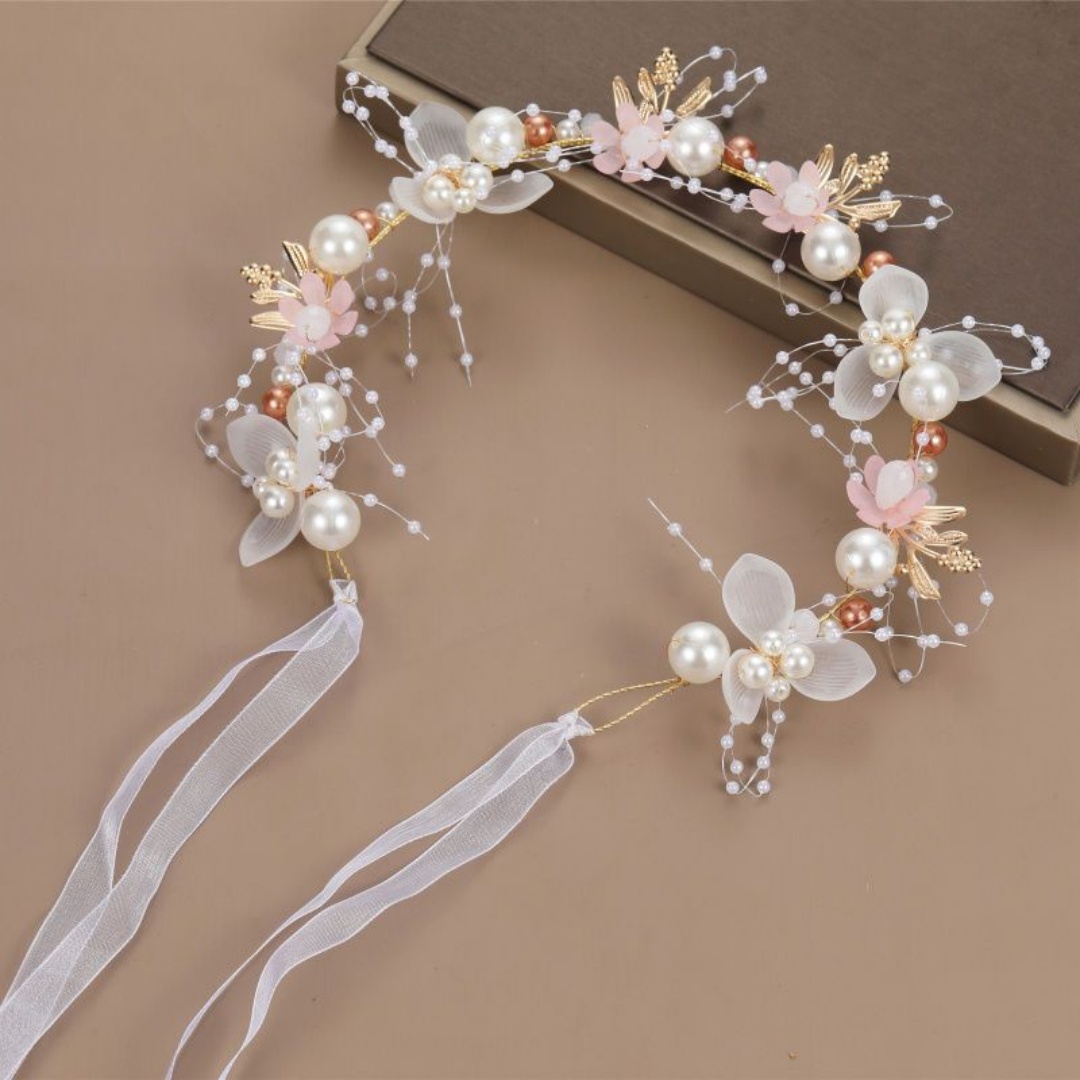 여성용 파티 웨딩 생일 공주 머리 장식용 요정 모조 진 - Wedding Arch Flower 리뷰 및 가격