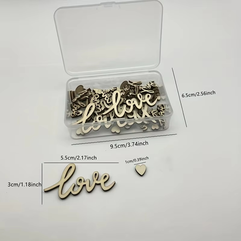 120개입 나무 사랑 콘페티 및 미니 하트 박스 세트  - Wedding Ceremony Supply 리뷰 및 가격
