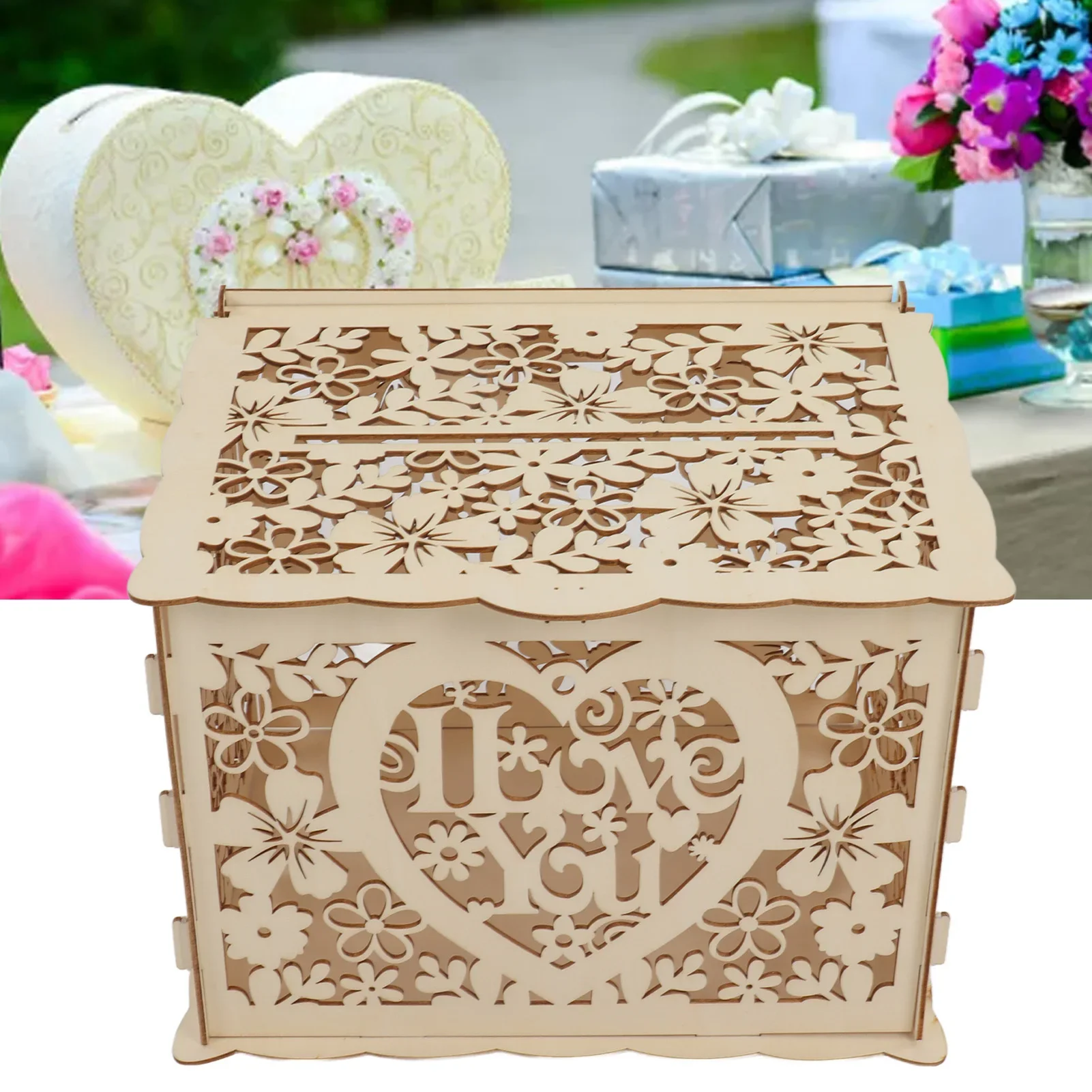 DIY 빈 나무 상자 선물 카드 케이스, 결혼식 피로연 - Wedding Card Box 리뷰 및 가격