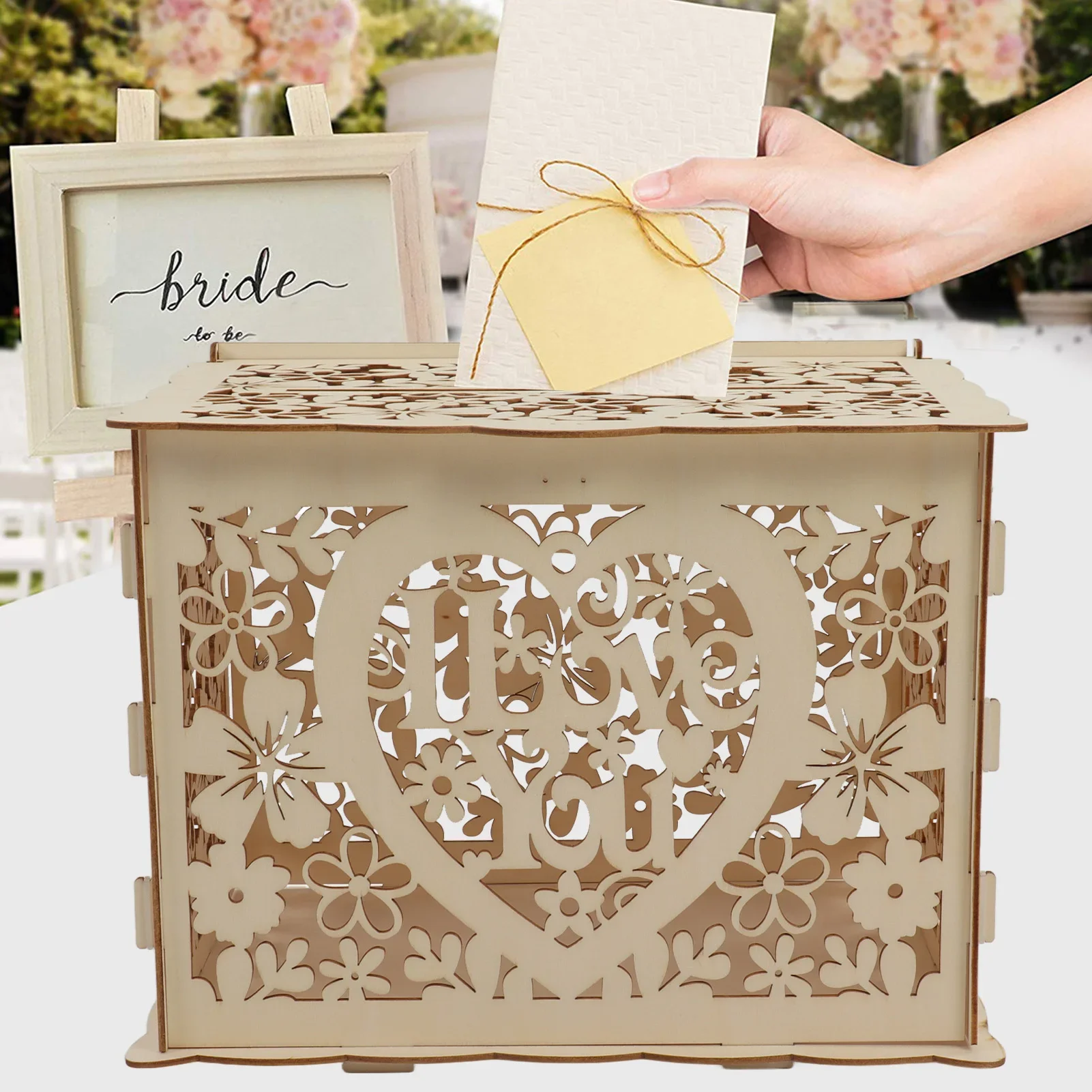 DIY 빈 나무 상자 선물 카드 케이스, 결혼식 피로연 - Wedding Card Box 리뷰 및 가격
