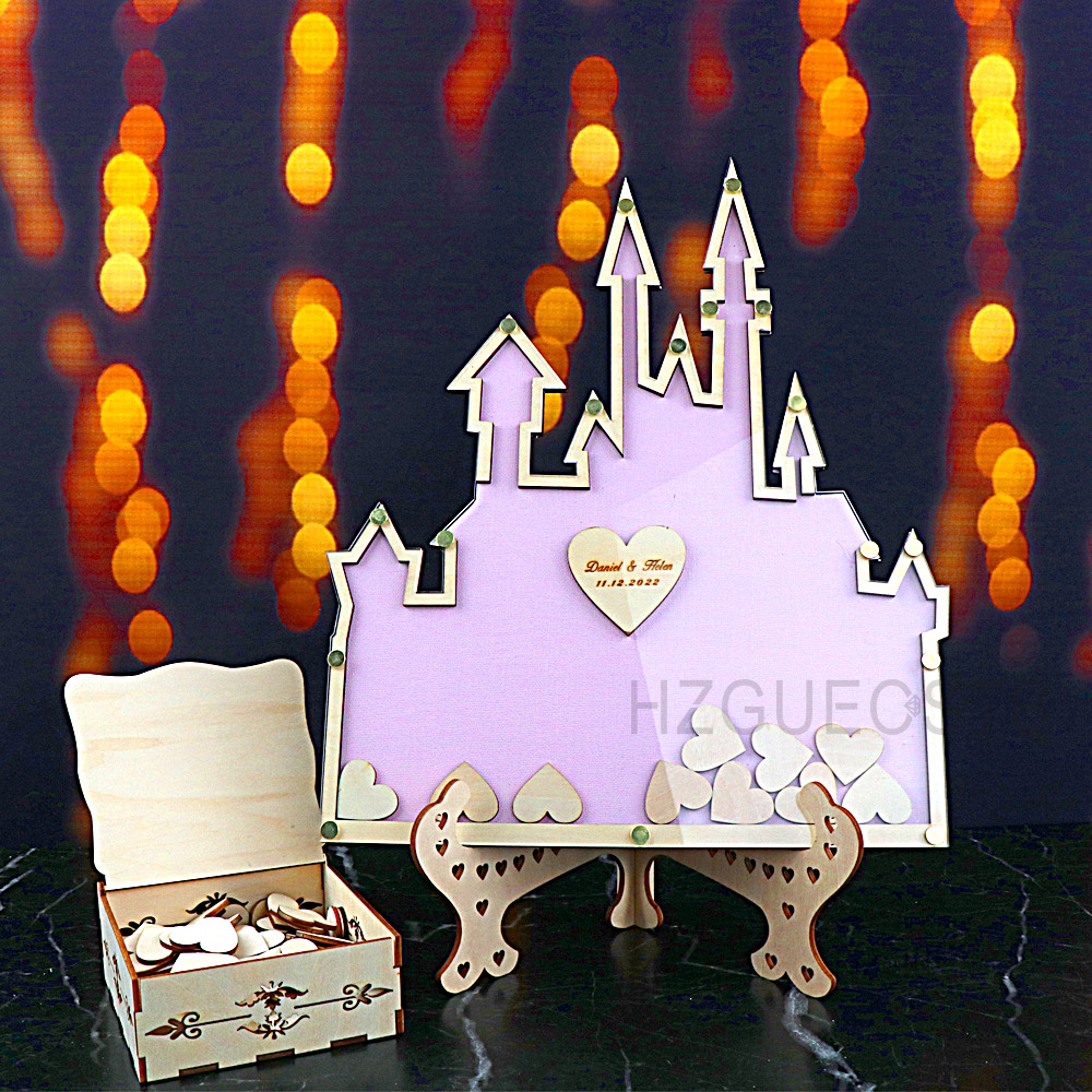 개인화 된 성 방명록 결혼식 하락 상자 서명 심혼을 가 - Wedding Favor Box 리뷰 및 가격