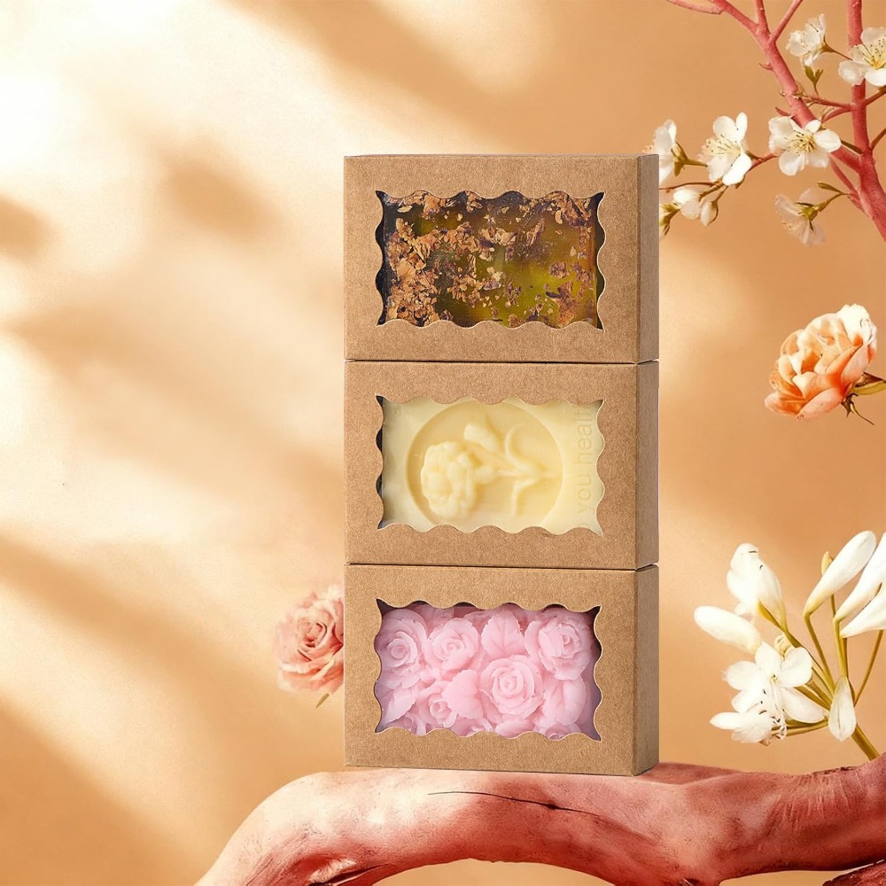 크라프트 갈색 비누 선물 상자 (투명창 포함) 3.5x - Wedding Favor Box 리뷰 및 가격