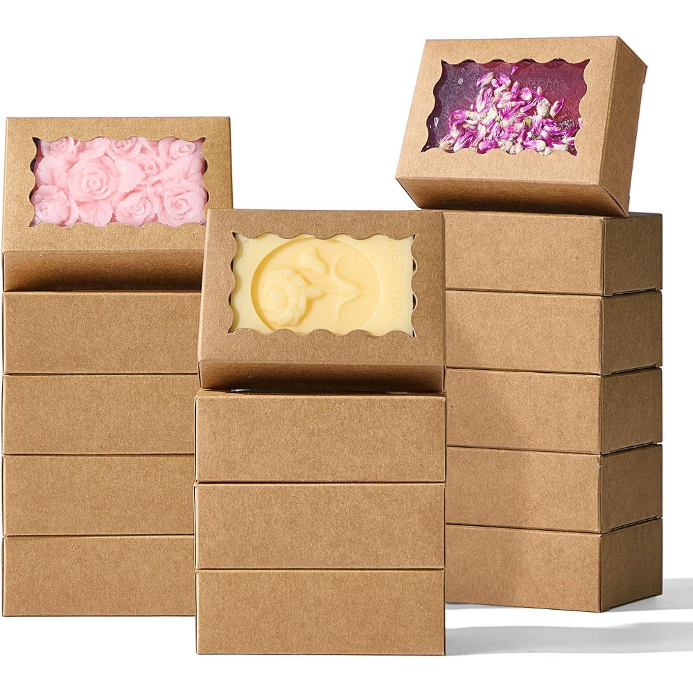 크라프트 갈색 비누 선물 상자 (투명창 포함) 3.5x - Wedding Favor Box 리뷰 및 가격