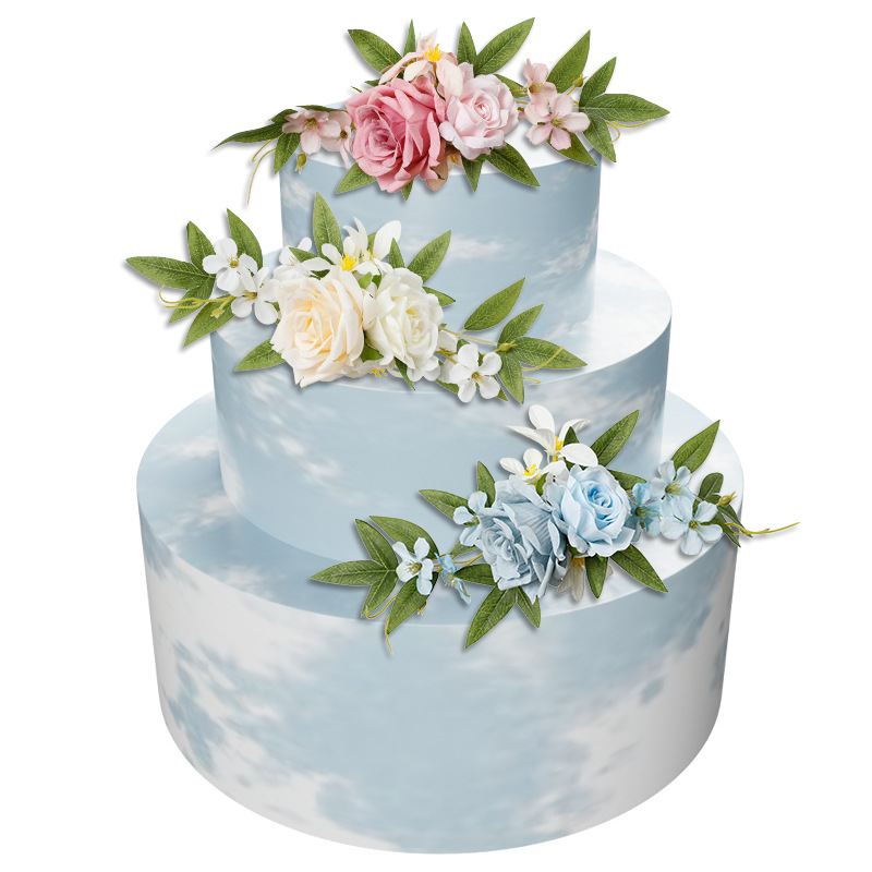 Yannew 미리 만들어진 핑크 화이트 케이크 토퍼 꽃 - Wedding Supply Rentals 리뷰 및 가격